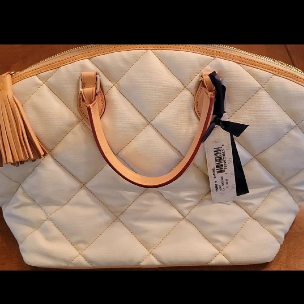 NWT Dooney & Bourke Satchel,  Ivory
